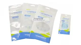 Custom Face Mask Packaging Bags Production