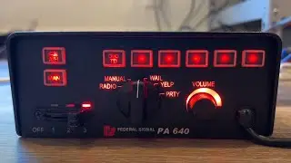 Federal Signal PA640 Siren - Full Tone Demo
