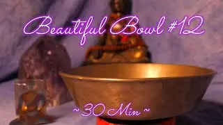 BEAUTIFUL MUSEUM BOWL #12 ~ ROOT CHAKRA ~ C#3 ~ VISIT WWW.TEMPLESOUNDS.NET FOR OUR SUMMER SALE!