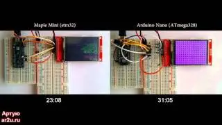 Stm32 vs Arduino. Тест TFT-дисплея