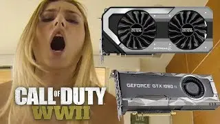 CALL OF DUTY World War 2 GPU benchmark test GTX 1070 Ti vs AMD Radeon RX VEGA 64 Full HD Ultra set