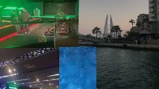 فلوق#الى البحرين 🇧🇭🇧🇭اول سباحه في البحرين 🏊‍♀️🏊