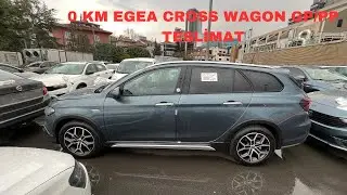 SIFIR KM EGEA CROSS WAGON 1.6 DCT LOUNGE GP/PP BAYİDEN TESLİM ALDIK./