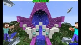 САМАЯ БОЛЬШАЯ ВОДНАЯ ГОРКА В MINECRAFT + ССЫЛКА НА КАРТУ