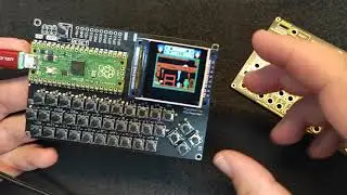 Pocket c64, zx spectrum, atari - retro emulator first boot. #picomputer Raspberry PICO