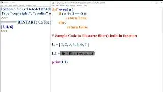 Python built-in Function filter()