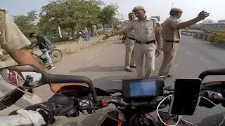 STOPPED BY THE Delhi police!!!