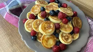 MINI PANCAKES or MINI FRITTERS. This summer's trend!