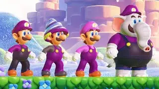 What If Waluigi Was Playable in Super Mario Bros Wonder? (Luigi Reskin)