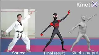 Convert 2D videos into 3D animated avatars using Kinetix