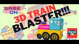 3d Train Engine Blaster #3danimation #toys #toysinside #baby #kids #3dfun