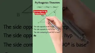 Theorem | Pythagoras | Pythagoras Theorem | Solution of Triangle | Prependicular | Base | Hypotenuse