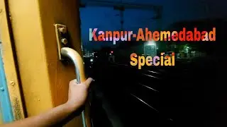 Kanpur Ahemedabad Special Exp, Train Journey. WAG-9 WITH ICF COACHES.