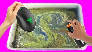 Hydro Dippig Mouse, Aquaprint, Customize your pc mouse! (howtohydrodip)