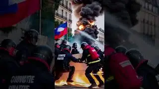 #4th of #July #America #France #protest #riots #French #Eiffel #Tower
