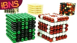 Real Life Minecraft - Playing with magnetic balls - Oddly satisfying mildy ASMR