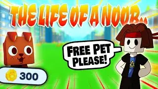 The Life of A Noob in Pet Simulator X Roblox...