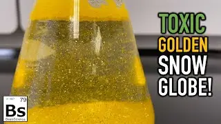 Toxic Golden Snow Globe - Chemistry: Lead Nitrate and Potassium Iodide Precipitate Reaction