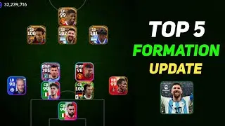 Top 5 New Formations Update In eFootball 2024 | 4-2-4 Formation Available!? 🤔