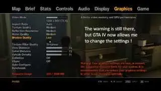 GTA4 - Commandline.txt that fixes Graphics Settings Error