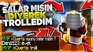 CRAFTRİSE OYUNCULARINI OYUNU SALAR MISIN DİYEREK TROLLEDİM ! (EFSANE TROLL) - minecraft skywars
