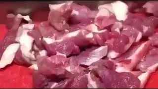 Шашлык из рубленого мяса баранина