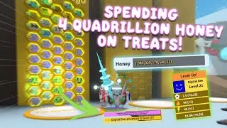 SPENDING *4 QUADRILLION HONEY* ON TREATS! | Bee Swarm Simulator