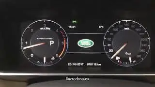 Замена приборной панели на Range Rover Sport 2014 года с аналоговой на цифровую