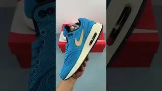 Nike Air Max 1 Corduroy Baltic Blue Sesame Gridiron  FB8915-400