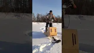 Снежный скутер #snowmobile #снегокат  #snowscooter
