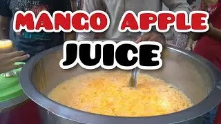 MANGO APPLE JUICE | ICE MANGO APPLE SHAKE | STREET DRINK OF KARACHI PAKISTAN