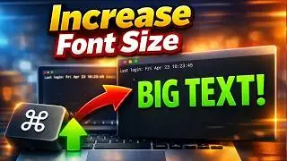 How to Change Terminal Font Size in Mac | increase Text Size in Terminal