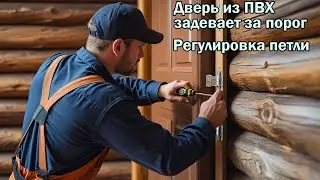 Дверь ПВХ задевает за порог, как исправить?