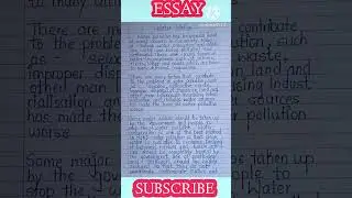 water pollution essay #shorts #essay