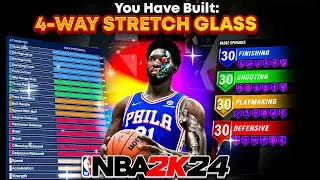 #1 BEST SHOOTING CENTER BUILD NOW 🔥NBA2K24 BEST CENTER BUILD!