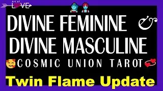 🧞‍♀️🧞‍♂️🥰TWIN FLAME UPDATE DIVINE FEMININE & DIVINE MASCULINE COSMIC UNION FLOWER OF LIFE UNFOLDING💞