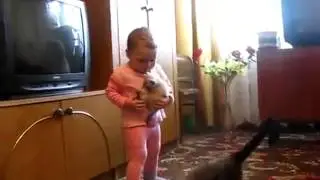 Our Cute Pets - Baby, Kitty and Cat