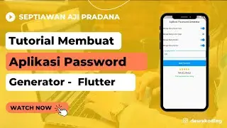 Tutorial Membuat Aplikasi Password Generator - Flutter