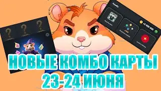 НОВОЕ КОМБО 23-24 июня Хамстер Комбат | Какие сегодня ежедневные комбо карты HAMSTER KOMBAT 23-24.06
