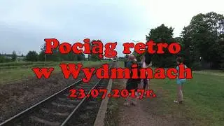 Pociąg retro w Wydminach