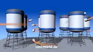 Инверсные следы движущихся объектов в Cinema 4D