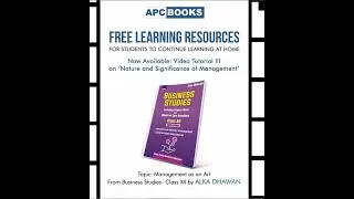 Digital Chapter 3: Management as an Art, Class 12th Business Studies by  Alka Dhawan