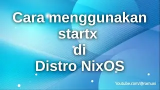 cara menggunakan startx di nixos