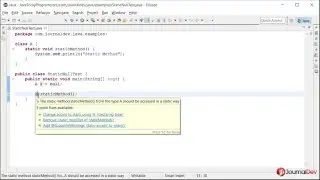 Java Tricky Program 8 - null with static method