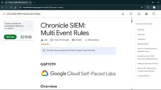 Chronicle SIEM: Multi Event Rules | #qwiklabs | #GSP1099