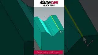 #Mastercam Temporary Midpoints