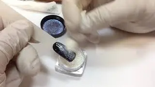 Дизайн ногтей. Втирка с эффектом чеканки