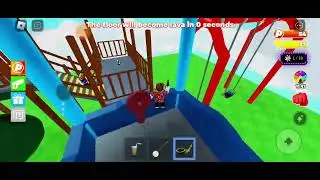 (2 часть) Играю с братьями в The Floor is LAVA! 🔥 Roblox