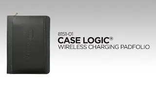 8151-01 Case Logic 5,000 mAh Wireless Charging Padfolio