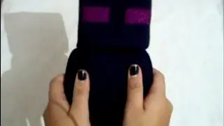 ¿como hacer un enderman? tutorial- muñeco de Minecraft-andrea hernandez